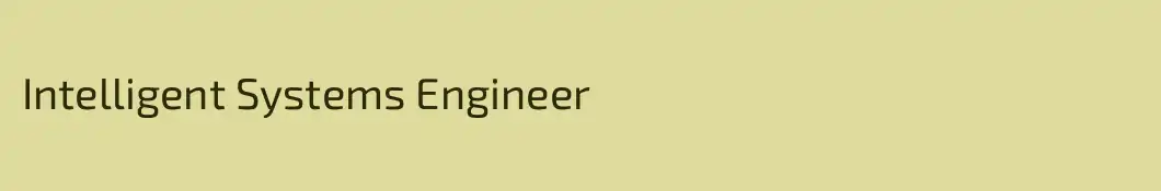 Intelligent Systems Engineer 